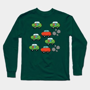 electric cars and internal combustion cars Long Sleeve T-Shirt